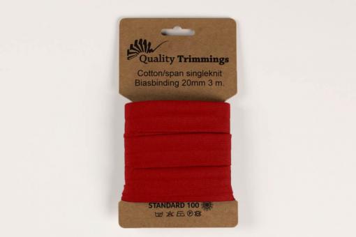 Jersey-Schrägband - Combinazione - Uni Rot