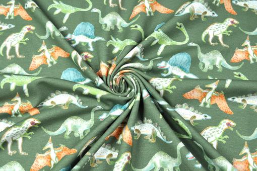 Jerseystoff - Superprint - Dinosaurus 