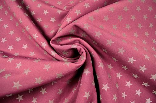 Reflektierender Softshell - Stars - Dark Pink 