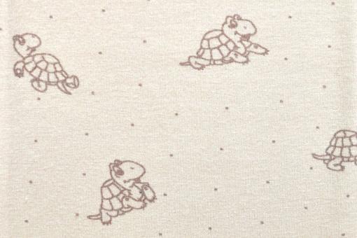 Jerseystoff - Schildkröten im Sand 