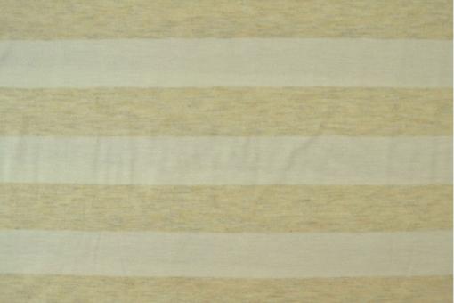 Jersey-Stoff Viskose - Ringel - Creme 