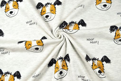 Sweatshirtstoff  Melange - Lucky Dog 