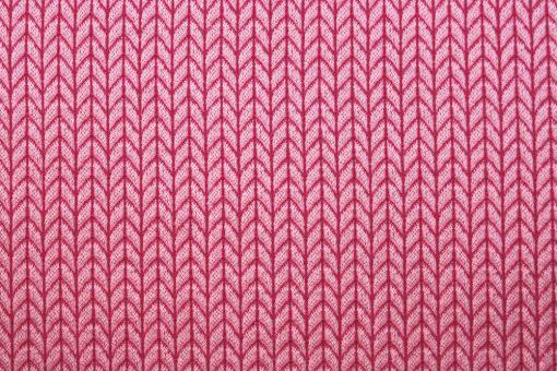 Jacquard-Jersey - Big Knit Rosa