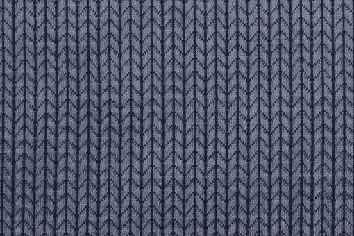 Jacquard-Jersey - Big Knit Nachtblau