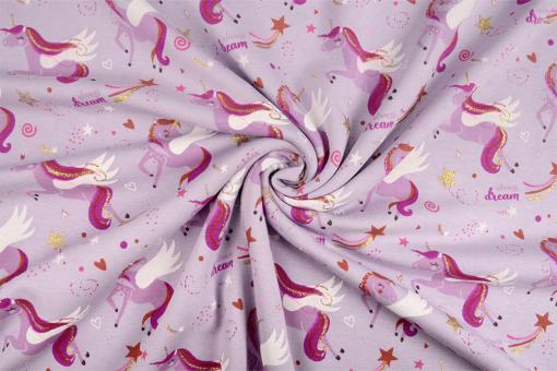 Alpenfleece - Glitzereffekt - Unicorn Fairytale 