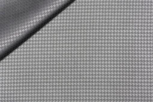 Jacquard-Taft Premium - Hahnentritt - Silber 