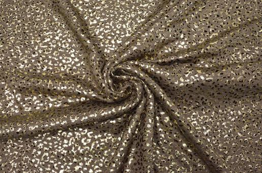 Alpen-Fleece - Luxury Leo - Braun/Gold 