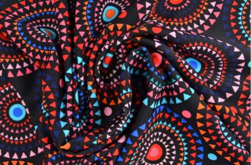 Badeanzugstoff - Sommer-Mandala 
