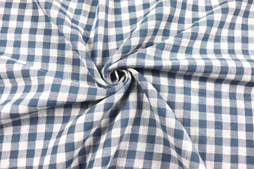 Double Gauze Vichy-Karo - zweiseitig - Nachtblau 