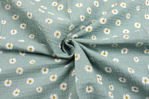 Double Gauze - Daisy - Salbei 