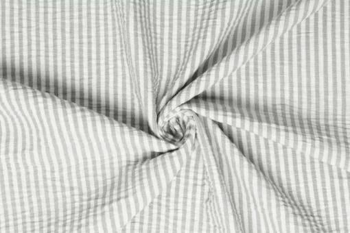 Leinen-Look - Stripes of Breeze - Grau 