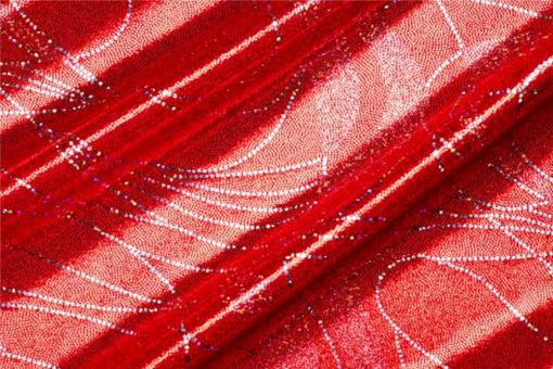 Tanzkleiderstoff Lycra - Flow - Rot 