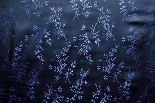 Taft Jacquard - Branches Marine/Blau