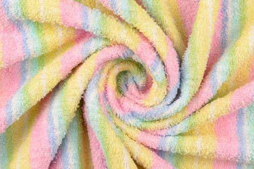 Frottee - Breite bunte Streifen 