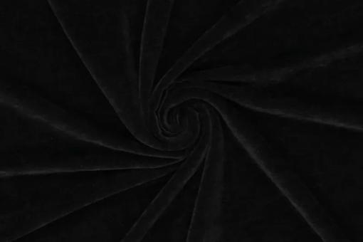 Chenille-Stoff -  Stretch Schwarz