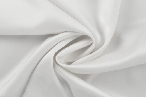Viskose Satin-Stoff Weiß
