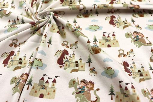 Jersey-Stoff mit Märchen-Motiv 