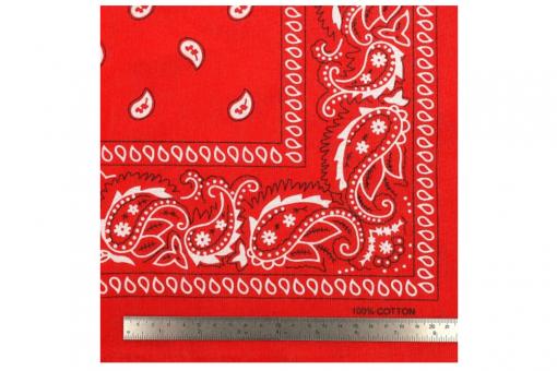 Paisley-Bandana - Rot 