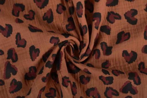 Musselin-Stoff - Love Leo 