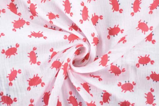 Musselin-Stoff - Krabbi 