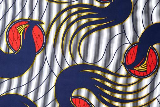 African Waxprint doppelseitig - Angola 