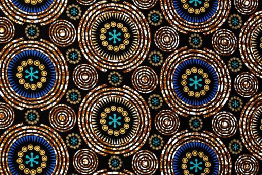 African Waxprint doppelseitig - Namibia 