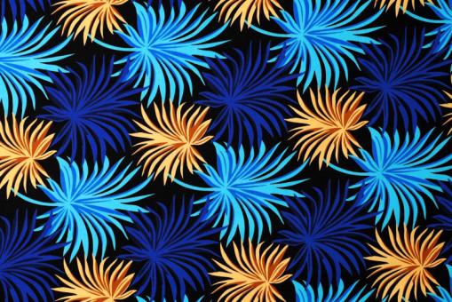 African Waxprint doppelseitig -  Botswana 