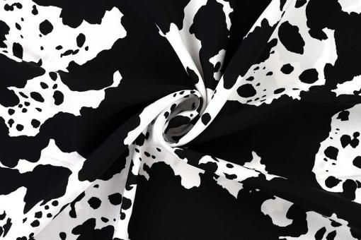 Viskose-Popeline - Kuhflecken 