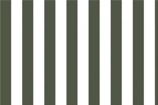 Blackout-Stoff - Blockstreifen 6 cm breit Tannengrün/Weiß
