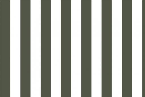 Blackout-Stoff - Blockstreifen 6 cm breit Tannengrün/Weiß