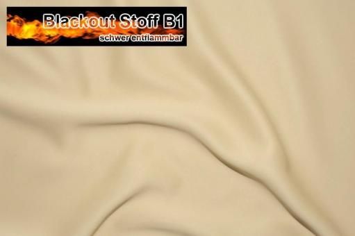 Blackout-Stoff schwer entflammbar - 280 cm - Beige - 2,0 Meter Beige