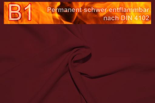 Blackout permanent schwer entflammbar Bordeaux