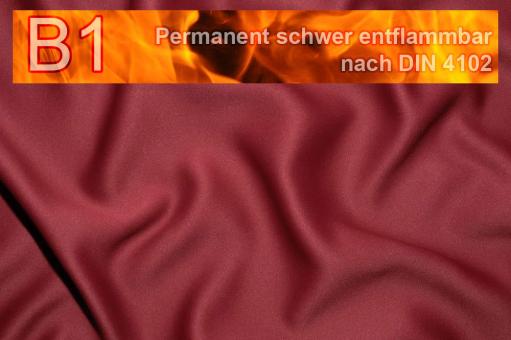 Blackout exclusiv - Permanent schwer entflammbar Bordeaux