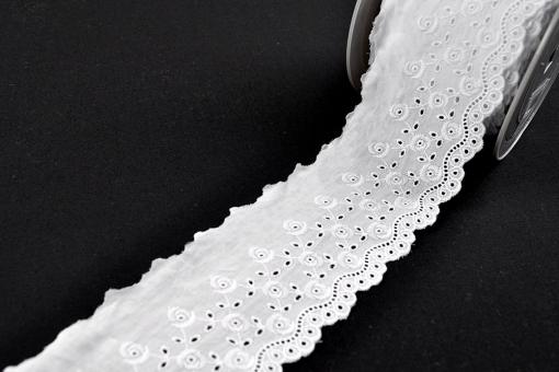Wäschespitze Rosie - 75 mm breit - Meterware 