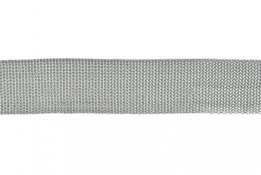Gurtband - 4 cm breit Silber