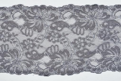 Spitzenband - Emilia Nr.1 - 15 cm Grau