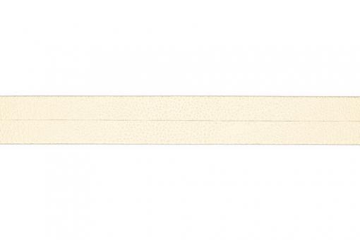 Leder-Einfassband - 20 mm - Meterware Creme