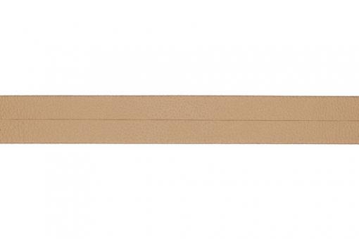 Leder-Einfassband - 20 mm - Meterware Beige 