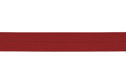 Leder-Einfassband - 20 mm - Meterware Rot