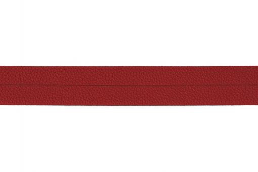 Leder-Einfassband - 20 mm - Meterware Rot