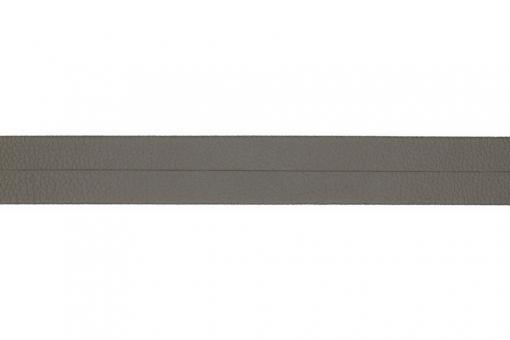 Leder-Einfassband - 20 mm - Meterware Grau 