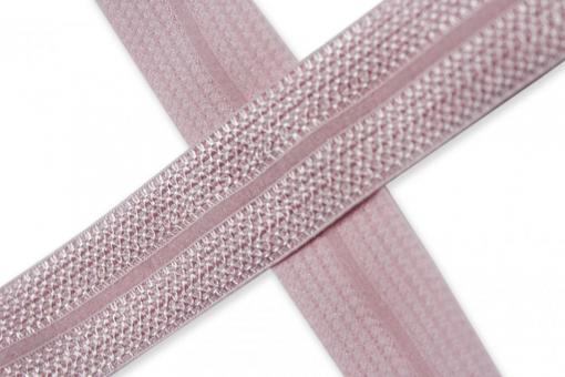 Jacquard-Einfassband - Elastisch - 20 mm - Meterware Rosa 