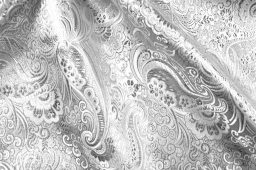 Brokatstoff Sultan - Shiny Silver 