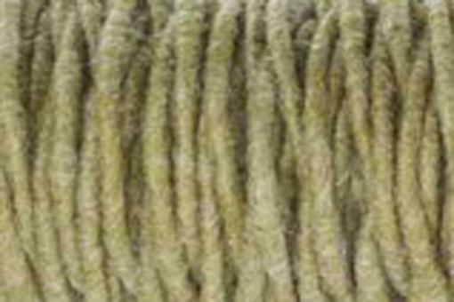 Wollkordel gefilzt 5 mm stark - Jutekern - 55 m-Rolle Grün Melange