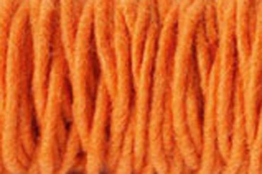 Wollkordel gefilzt 5 mm stark - Jutekern - 55 m-Rolle Orange