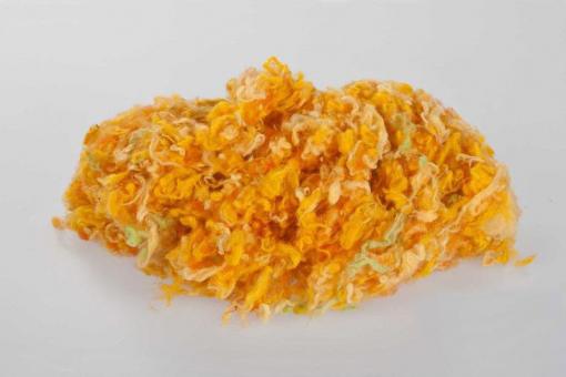 Wollflocken 250 g Sonnengelb