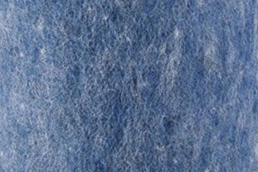 Wollfilz-Band 15 cm - 5 m-Rolle Blau Melange