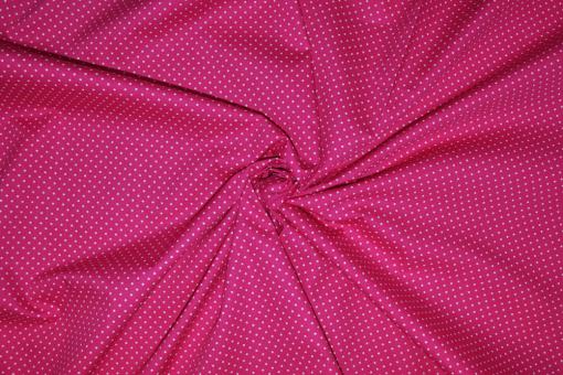 Patchwork-Stoff Classic - Pünktchen - Pink/Weiß 