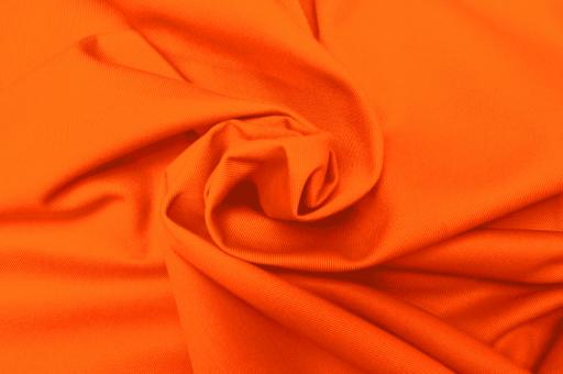 Baumwollstoff Köperbindung - Uni Orange