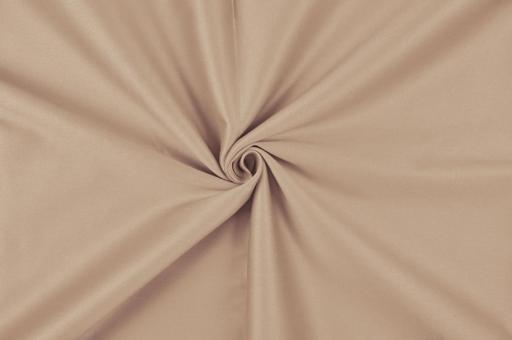 Baumwoll-Satin elastisch - Uni Beige